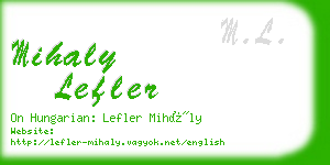 mihaly lefler business card